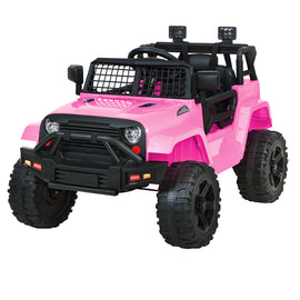 Rigo Kids Electric Ride On Car Jeep Toy Cars Remote 12V Pink