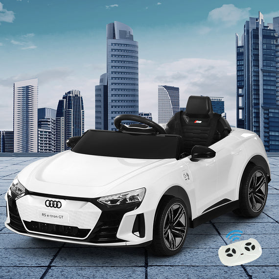 Audi Ride On Car Electric Sports Toy Cars RS e-tron GT Licensed Rigo White 12V