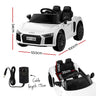 Kids Ride On Car Audi R8 Licensed Sports Electric Toy Cars White