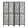 Artiss 4 Panel Room Divider Screen 162x170cm Clover Black