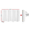 Artiss 8 Panel Room Divider Screen 348x179cm White