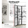 Artiss 8 Panel Room Divider Screen 348x179cm Bamboo Black White