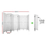 Artiss 8 Panel Room Divider Screen 326x170cm Louver White