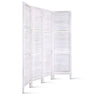 Artiss 4 Panel Room Divider Screen 163x170cm Shelf White