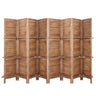 Artiss 8 Panel Room Divider Screen 326x170cm Shelf Oak