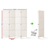 Artiss 4 Panel Room Divider Screen 163x170cm Woven White