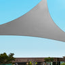 Instahut Shade Sail 3x3x4.3m Triangle 280GSM 98% Grey Shade Cloth