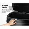 Devanti 68L Motion Sensor Bin Rubbish Automatic Black