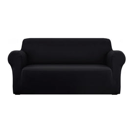 Artiss Sofa Cover Couch Covers 3 Seater Stretch Black