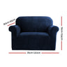 Artiss Sofa Cover Couch Covers 1 Seater Velvet Sapphire