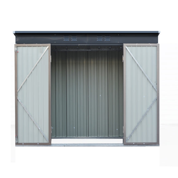 Giantz Garden Shed 2.31x1.31M Sheds Outdoor Storage Tool Metal Workshop Shelter Double Door