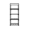 Artiss Shoe Rack Stackable Shelves 4 Tiers 55cm Shoes Storage Stand Black