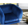 Artiss Armchair Lounge Arm Chair Sofa Accent Armchairs Chairs Couch Velvet Navy