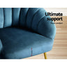 Artiss Armchair Velvet Blue Eloise