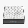 Luxopedic Pocket Spring Mattress 5 Zone 32CM Euro Top Memory Foam Medium Firm - King - White  Grey