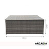 Arcadia Furniture Outdoor Rattan Storage Box Garden Toy Tools Shed UV Resistant - Oatmeal