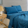 Royal Comfort 1000TC Balmain Hotel Grade Bamboo Cotton Sheets Pillowcases Set - King - Mineral Blue