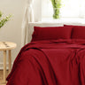 Royal Comfort 1000TC Balmain Hotel Grade Bamboo Cotton Sheets Pillowcases Set - King - Bordeaux