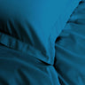 Balmain 1000 Thread Count Hotel Grade Bamboo Cotton Quilt Cover Pillowcases Set - Queen - Mineral Blue