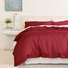 Balmain 1000 Thread Count Hotel Grade Bamboo Cotton Quilt Cover Pillowcases Set - King - Bordeaux