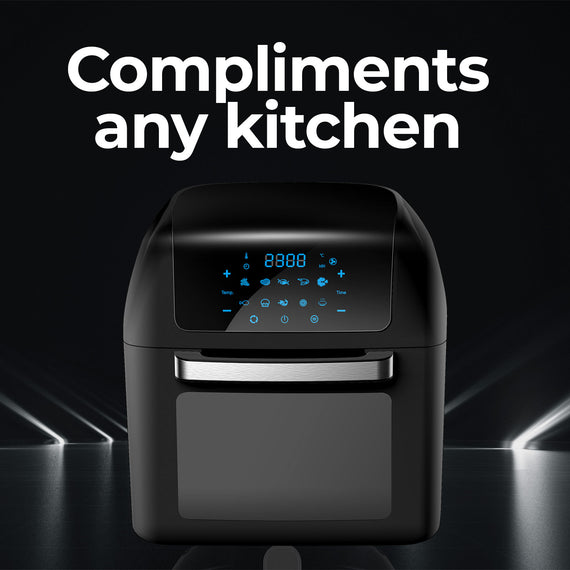 Kitchen Couture Healthy Options 13 Litre Air Fryer 10 Presets LCD Display Black