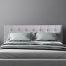 Milano Decor Yorkshire Tufted Bed Head Light Grey - Queen