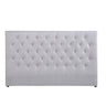 Milano Decor Yorkshire Tufted Bed Head Light Grey - Queen