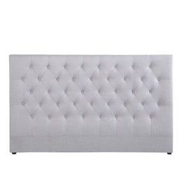 Milano Decor Yorkshire Tufted Bed Head Light Grey - King