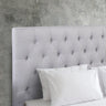 Milano Decor Yorkshire Tufted Bed Head Light Grey - King