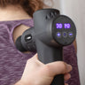 FitSmart LCD Display Deep Tissue Vibration Therapy Device Massage Gun Black