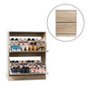Milano Decor 24 Pair Wooden Shoe Cabinet Drawer Storage - Oak