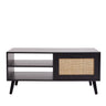 Casa Decor Tulum Rattan Coffee Table Storage Drawer Furniture Wooden Black