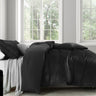 Royal Comfort Velvet Quilt Cover Set Super Soft Luxurious Warmth - Queen - Charcoal