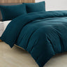 Royal Comfort Velvet Corduroy Quilt Cover Set Super Soft Luxurious Warmth - Queen - Forest Green