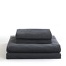 Royal Comfort Velvet Corduroy Quilt Cover Set Super Soft Luxurious Warmth - Queen - Charcoal