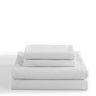 Royal Comfort Velvet Corduroy Quilt Cover Set Super Soft Luxurious Warmth - King - White