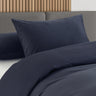 Royal Comfort Velvet Corduroy Quilt Cover Set Super Soft Luxurious Warmth - King - Navy