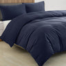 Royal Comfort Velvet Corduroy Quilt Cover Set Super Soft Luxurious Warmth - King - Navy