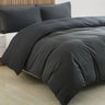 Royal Comfort Velvet Corduroy Quilt Cover Set Super Soft Luxurious Warmth - King - Charcoal