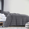 Royal Comfort Coverlet Set Bedspread Soft Touch Easy Care Breathable 3 Piece Set - Queen - Charcoal