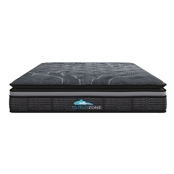 Cloud Zone Double Layer Euro Top Pocket Spring Mattress Plush Medium Firm 34cm - Double