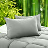 Royal Comfort Charcoal Bamboo Pillow Hotel Quality Luxury Twin Pack