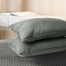 Royal Comfort Charcoal Bamboo Pillow Hotel Quality Luxury Twin Pack