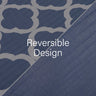 Royal Comfort Bamboo Cooling Reversible 7 Piece Comforter Set Bedspread - Queen - Royal Blue