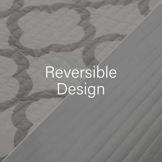 Royal Comfort Bamboo Cooling Reversible 7 Piece Comforter Set Bedspread - King - White