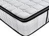 Ergopedic Mattress 5 Zone Latex Pocket Spring Mattress In A Box 30cm - Queen - White  Grey  Black