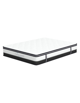 Osteopedic Euro Top Mattress Pocket Spring Medium Firm Hybrid Design Bed 30CM - Double - White