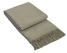 Brighton Throw - 100% NZ Wool - Beige