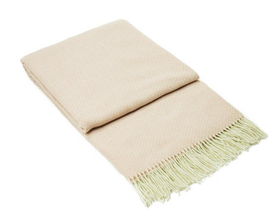 Chiswick Throw - Merino Wool/Cashmere - Blush