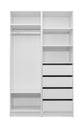 MALMO THREE SHELF/FOUR DRAWER WALK IN WARDROBE - VJ PANEL